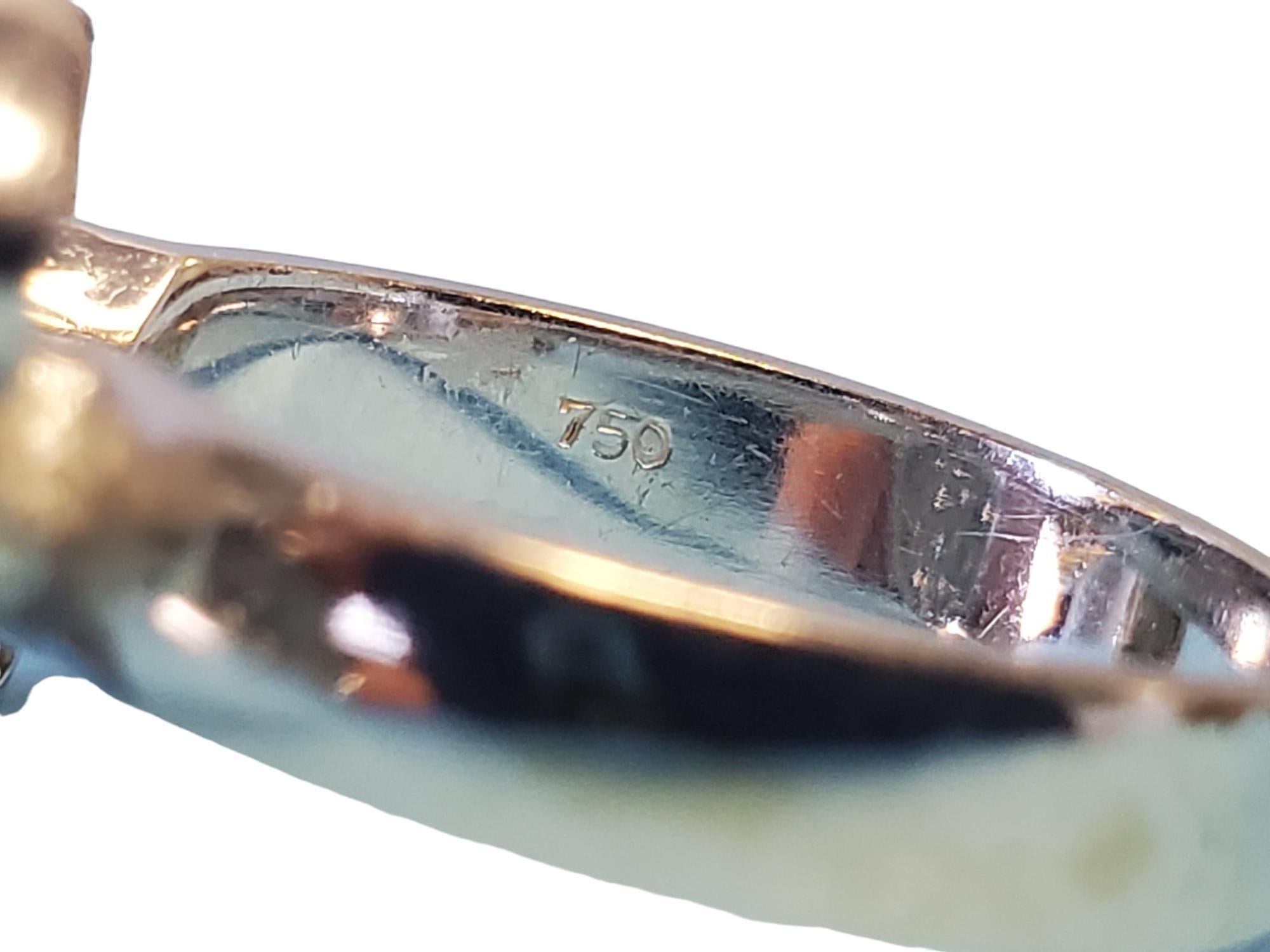 Nachlass Designer 18k Schmetterling Diamanten Ring .74tcw VS Diamanten Weiß- und Roségold im Angebot 3