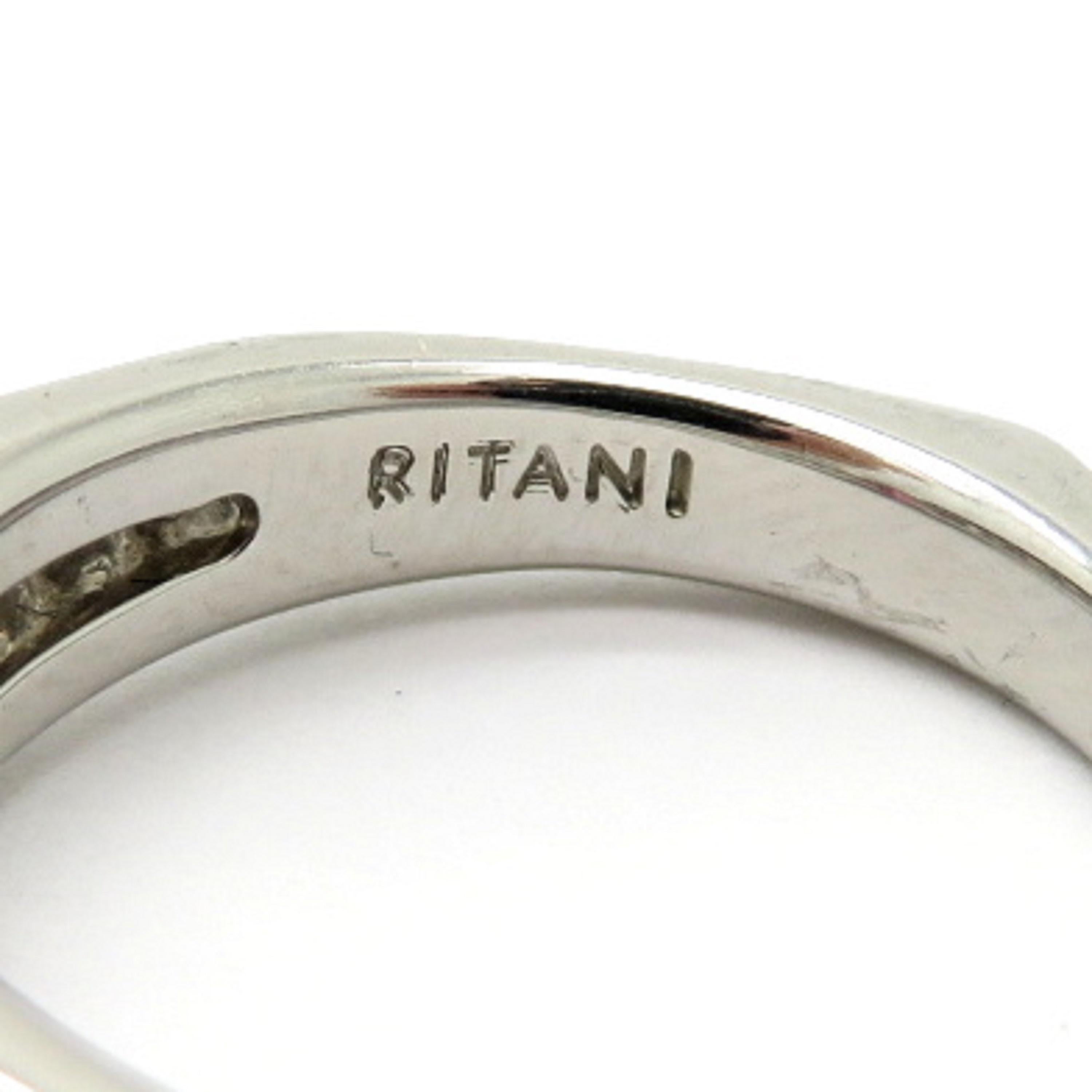 Ritani Bague de créatrice de succession en platine avec diamant rond et spinelle taille brillant rond Pour femmes en vente