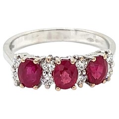 Estate Designer Savoia Of Italy 1.58 cttw Ruby Diamond Ring 13798