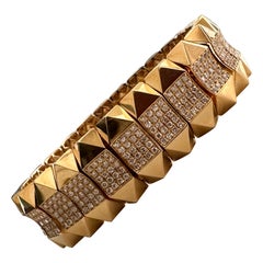 Bracciale con diamanti e oro Estate A Link