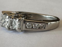 Estate Diamond and Platinum Engagement Ring