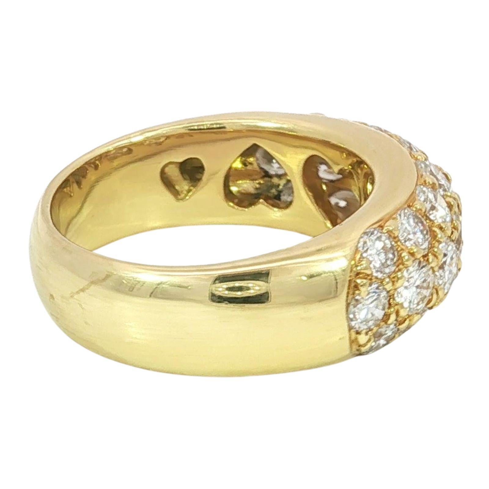 Estate Diamond Band 18K Yellow Gold Size 6.5 ~2.23ctw in vendita 3