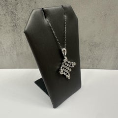 Estate Diamond Necklace in 14kt White Gold – ~0.35–0.40ctw, 18in, Pre-Loved