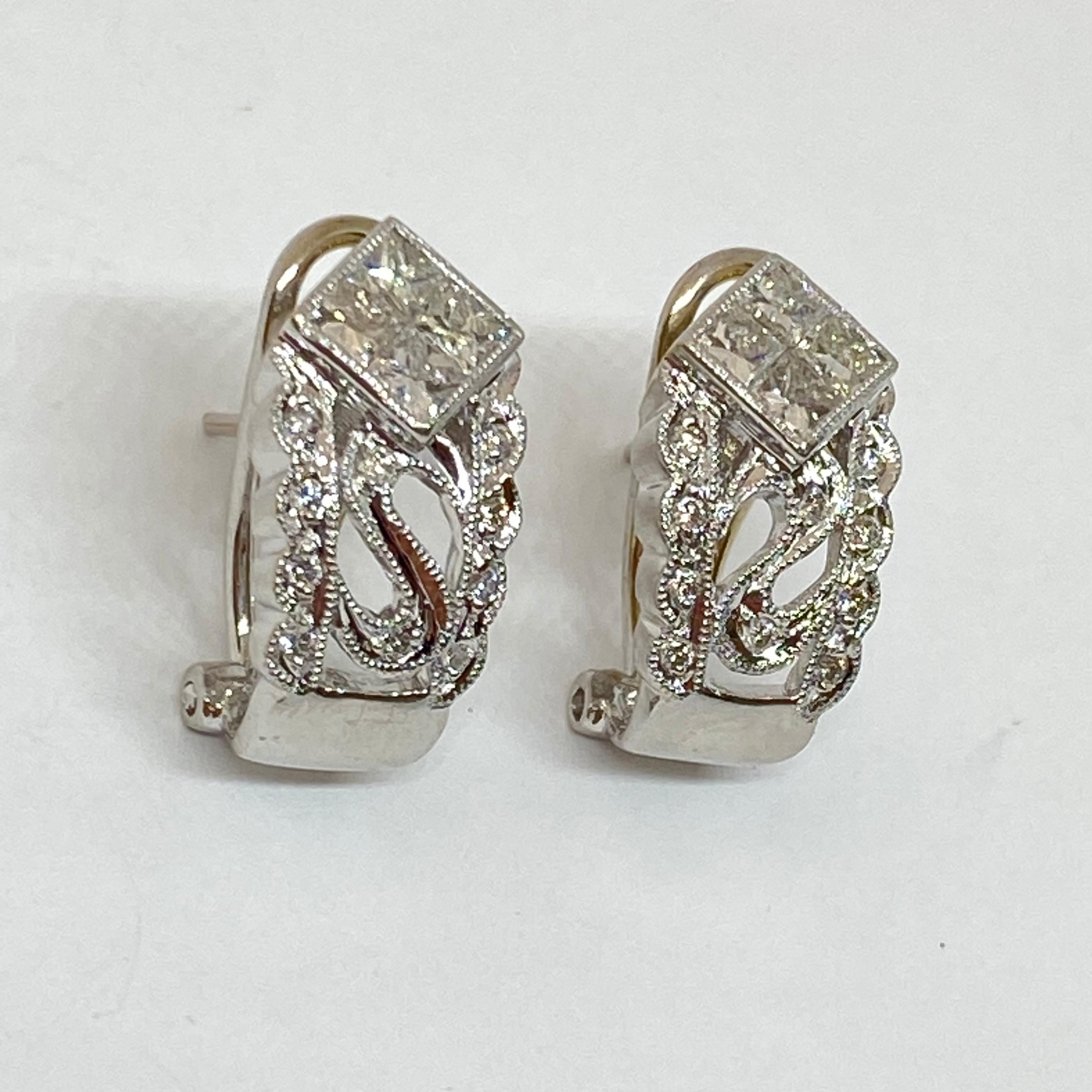 estate diamond earrings