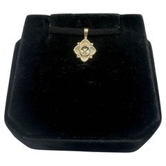 Colgante de Diamante Estate en Oro Amarillo de 14kt - 0.01ct HI VS Diamante