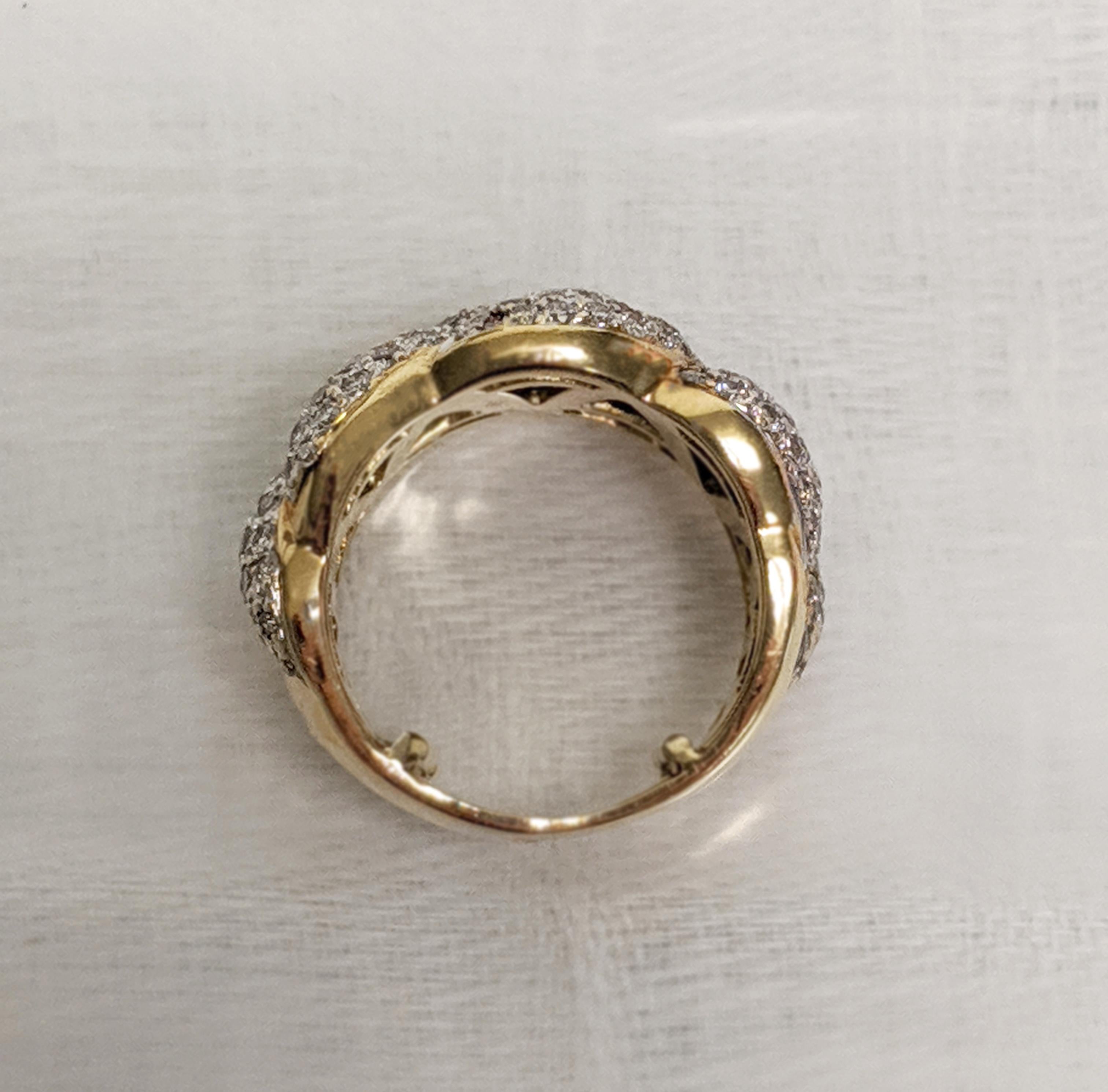 Women's Estate Diamond Plait Ring