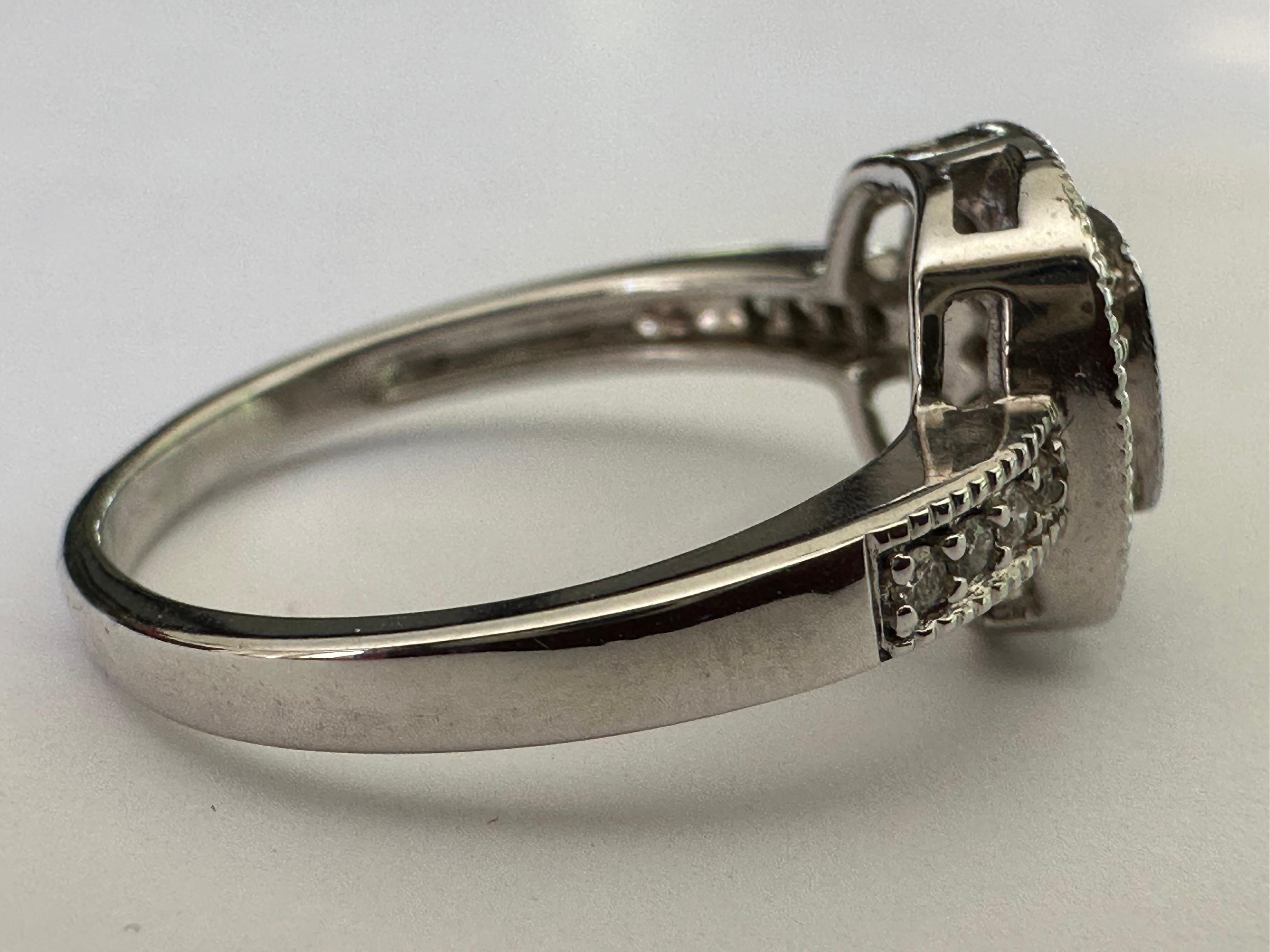 Anello quadruplo con diamante di proprietà In condizioni buone in vendita a Denver, CO