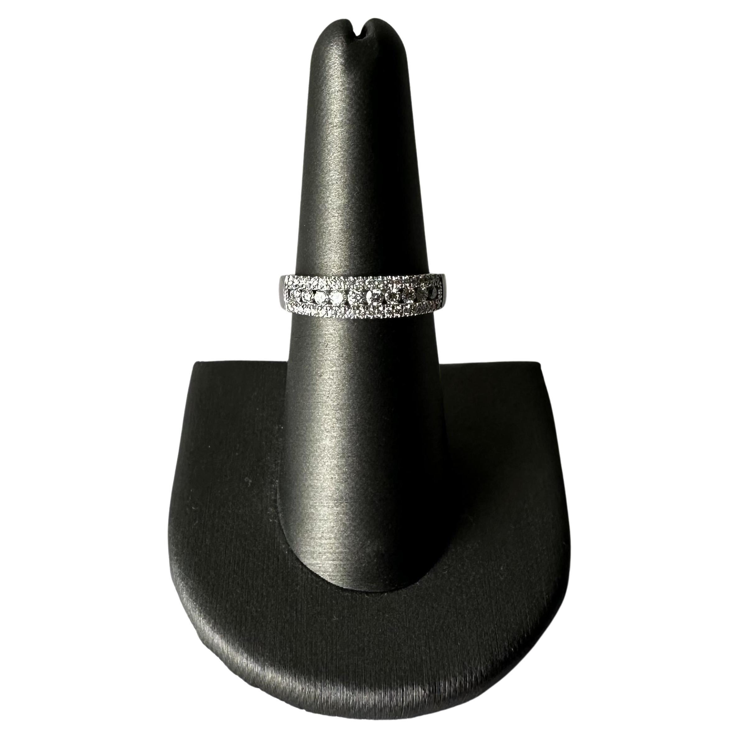 Estate Diamond Ring in 14kt White Gold - 0.50ctw Natural GH VS/SI Round Diamonds