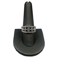 Bague en or blanc 14kt - 0.50ctw Diamants taille Princesse, Taille 9.5