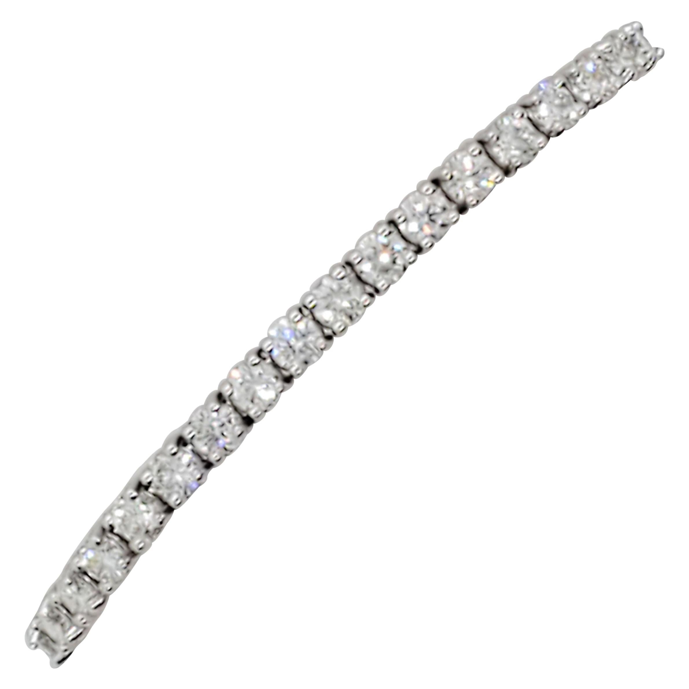 Estate Diamond Round Tennis Bracelet For Sale at 1stDibs estate
