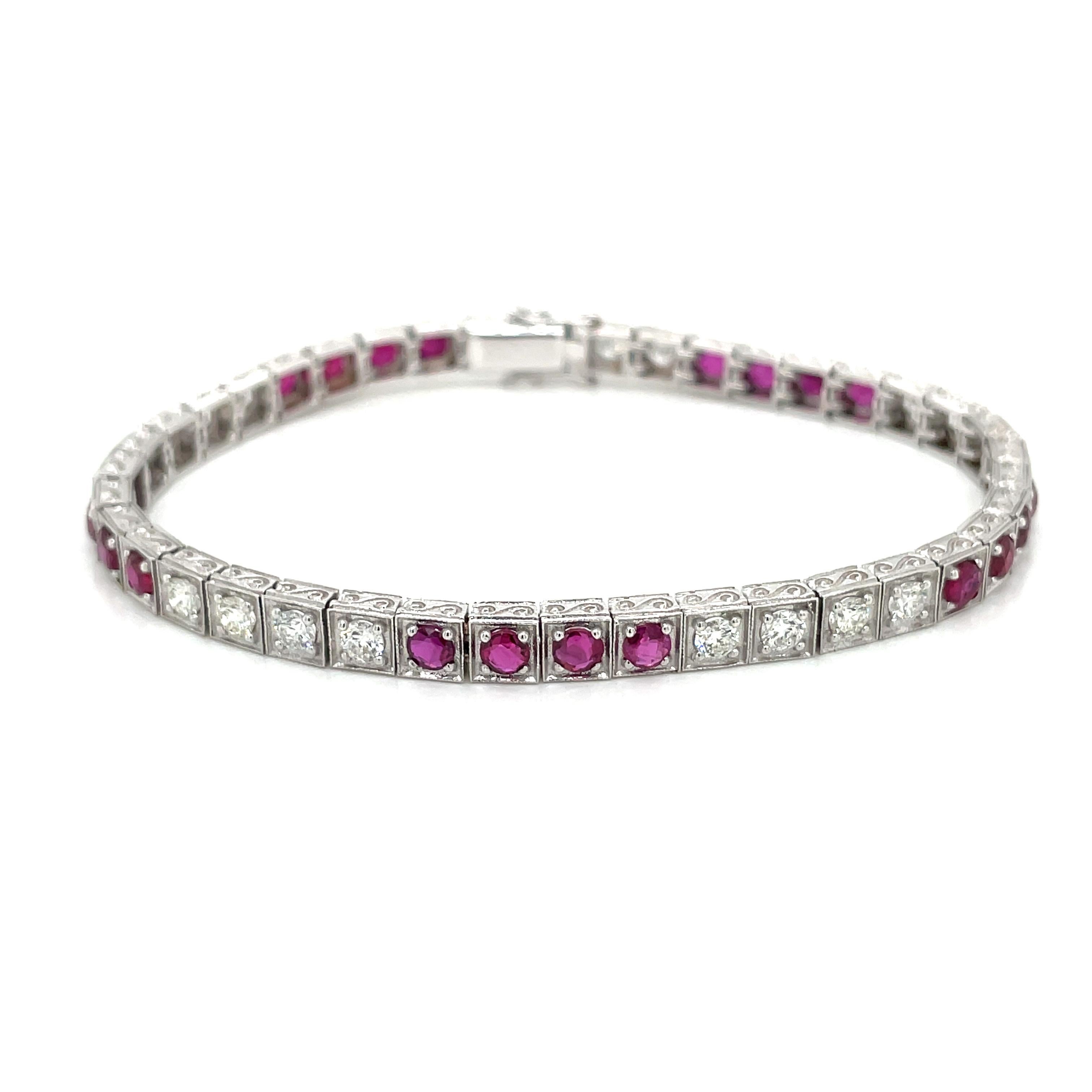 womens estate ruby bracelets