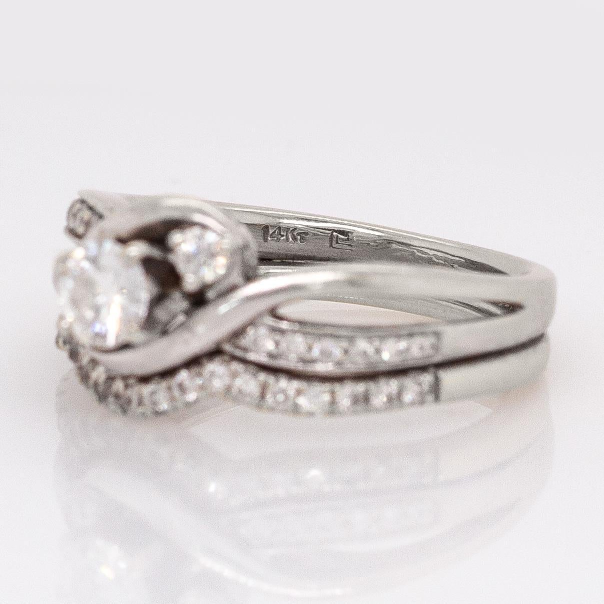 Alianza de boda con diamantes naturales: Oro macizo 14K, 4mm en venta 1