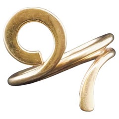 Estate DINH VAN Cartier 18k Gold ICONIC Swirl Ring - VHK#140b
