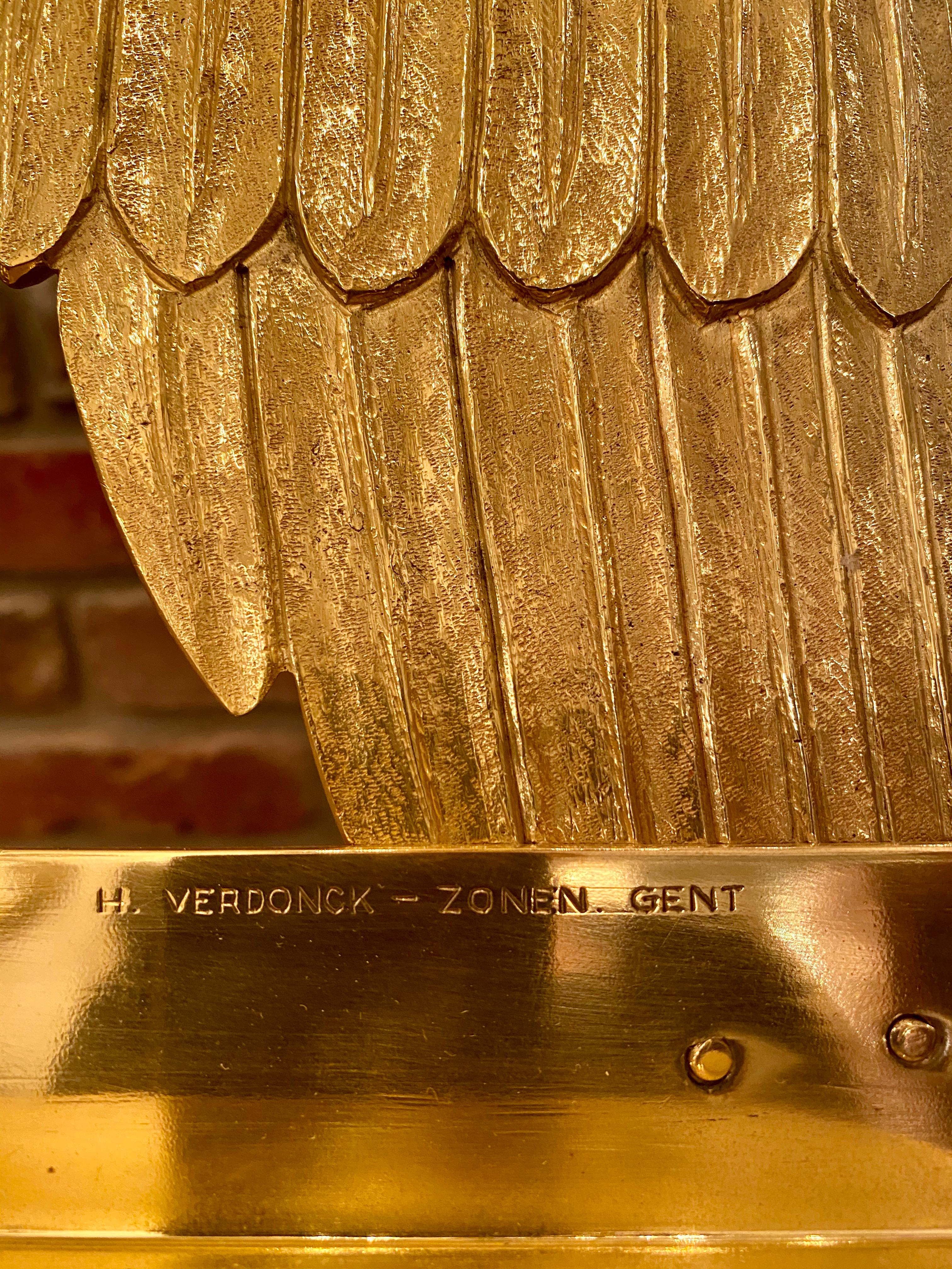 20th Century Estate Dutch Solid Brass Eagle Lectern by 