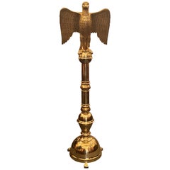 Estate Dutch Solid Brass Eagle Lectern by "H. Verdonck & Sons" Circa 1940s-1950s