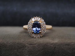 Anello Effy in oro giallo 14K con tanzanite e diamanti - VHK#315a