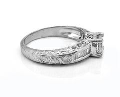 Estate Engagement Ring .65 Carat Diamond and Platinum
