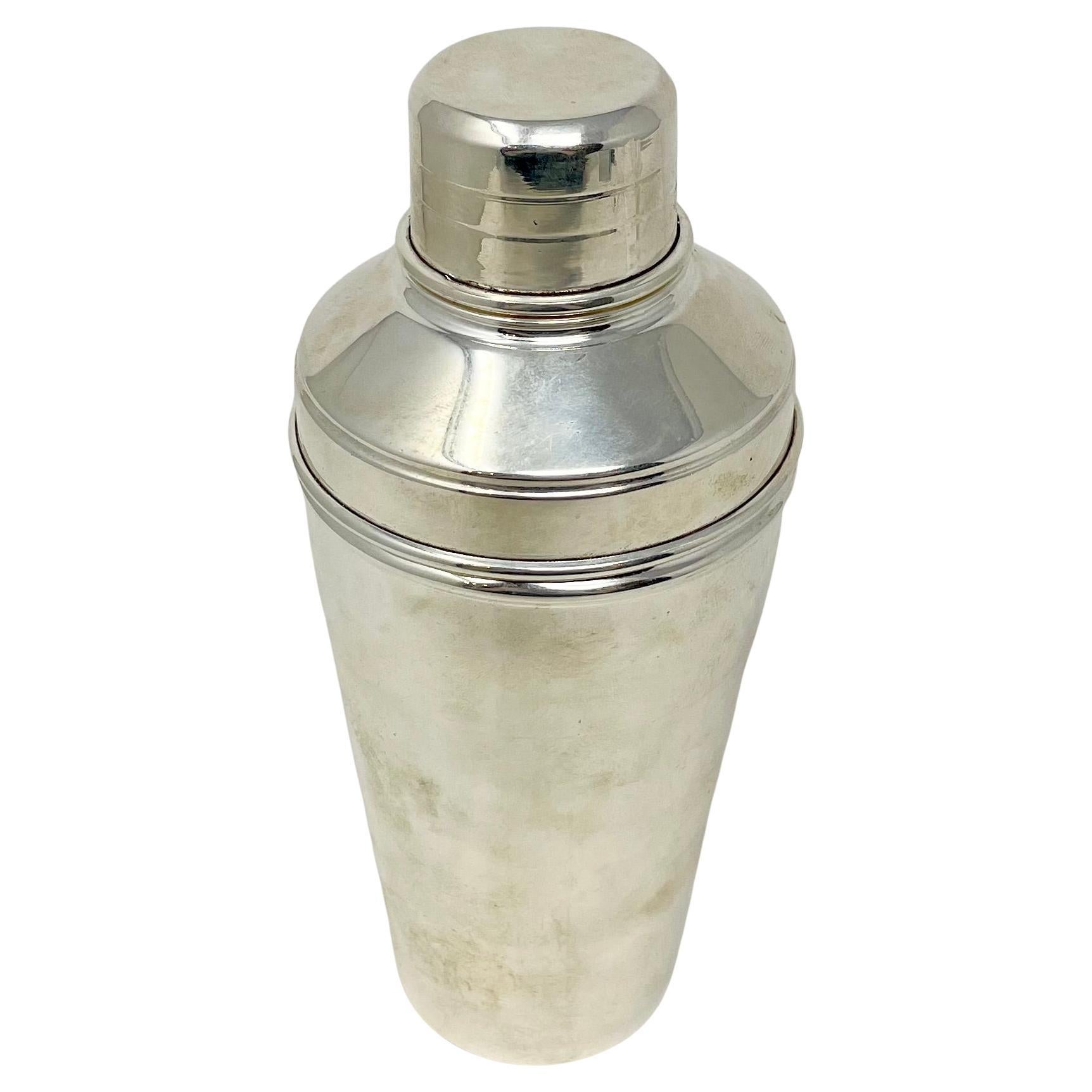 Coctelera inglesa de Birmingham con baño de plata 