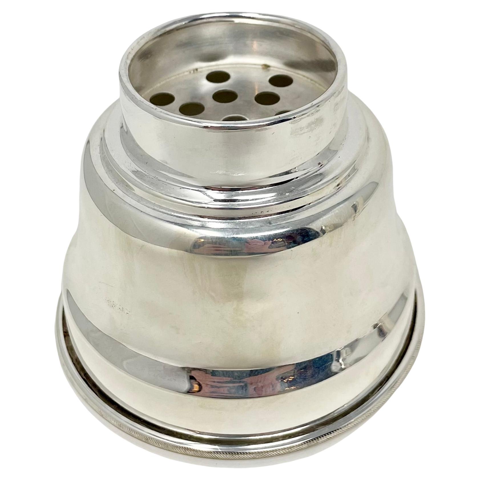 Englischer versilberter Birminghamer Shaker „Gaskell & Chambers“ aus Nachlass, um 1930. im Angebot 1