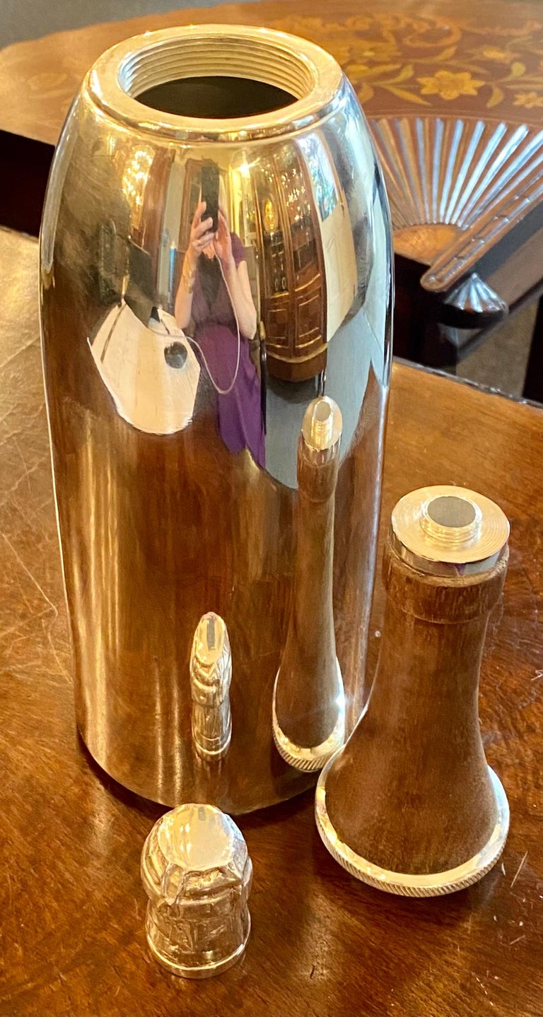 Estate English James Deakin and Sons SilverPlate Champagne Bottle