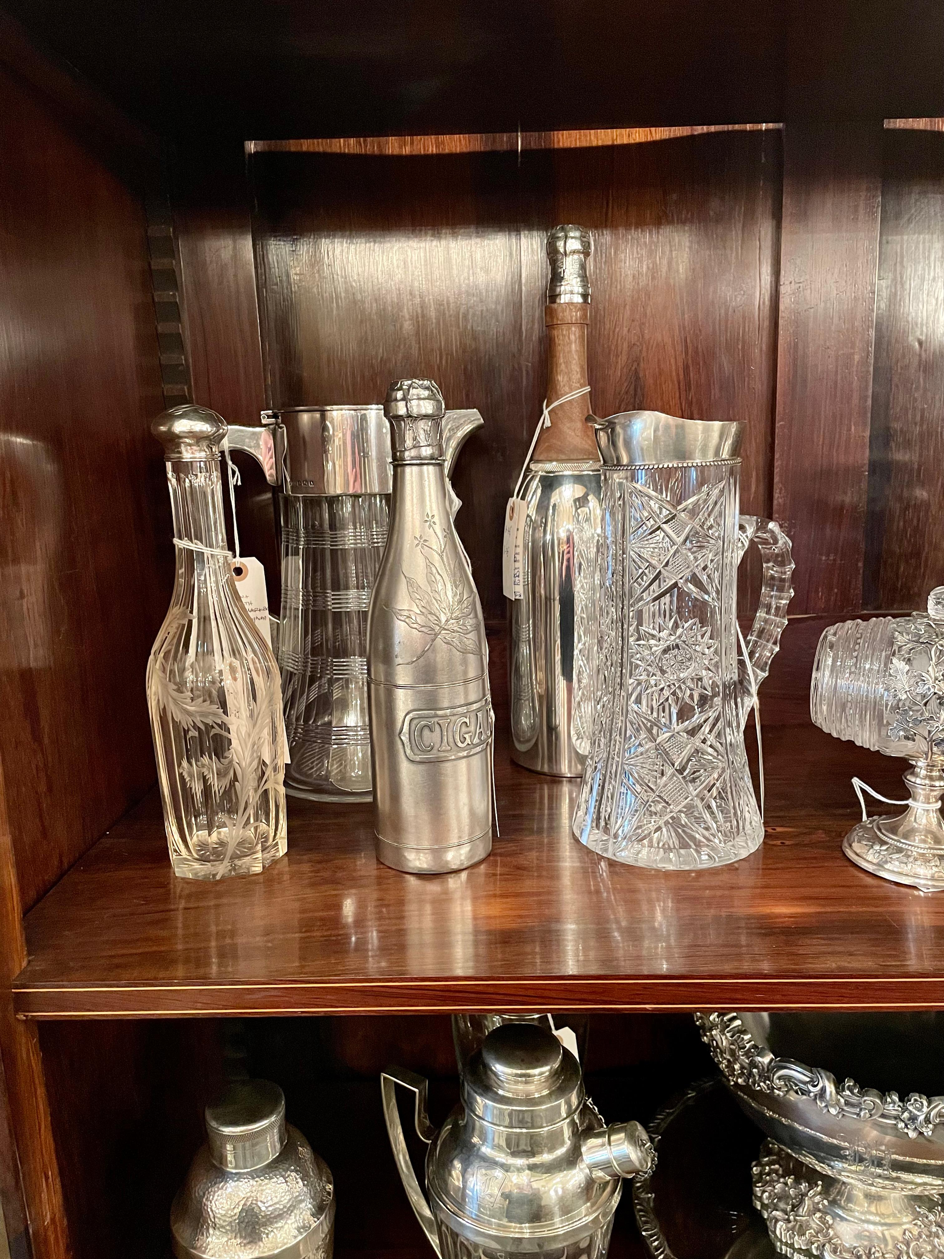 Estate English James Deakin & Sons Silver-Plate Champagne Bottle Cocktail Shaker 2