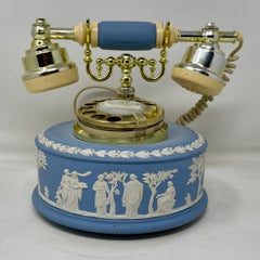 Estate English Wedgwood Porcelain Telephone, Circa 1970's.