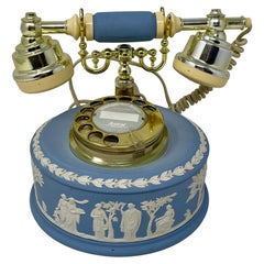 Estate English Wedgwood Porcelain Telephone, Circa 1970's.