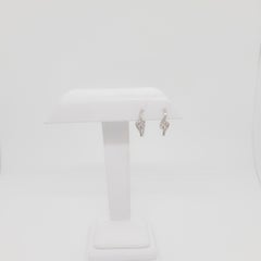 Boucles d'oreilles Ever Us en or blanc 14 carats avec diamants blancs (succession)