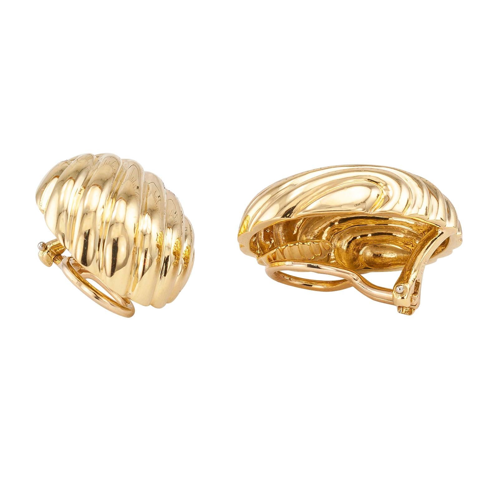 clip on gold earrings