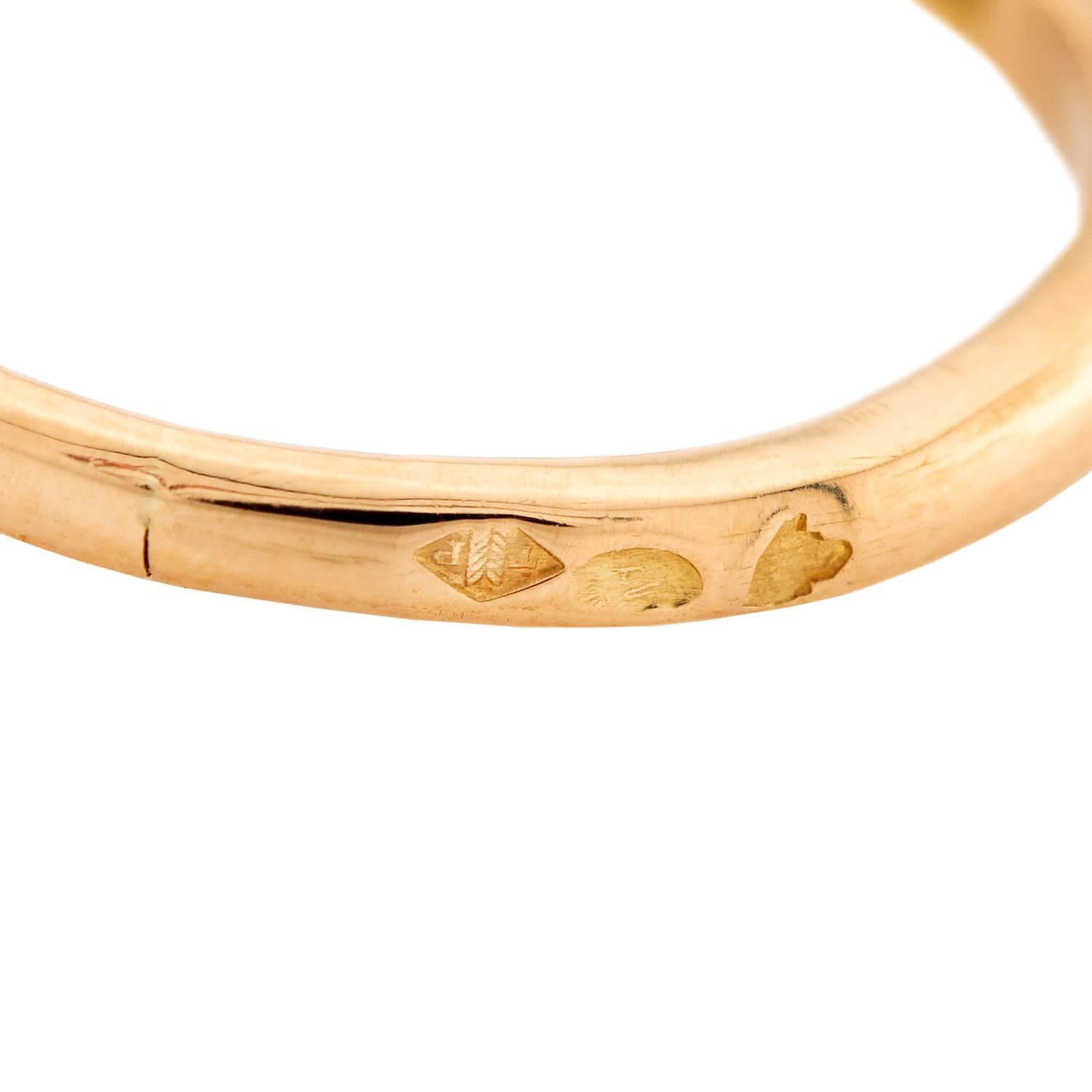 Donna Anello di fidanzamento con diamante GIA francese 18k di proprietà 1,18ct in vendita