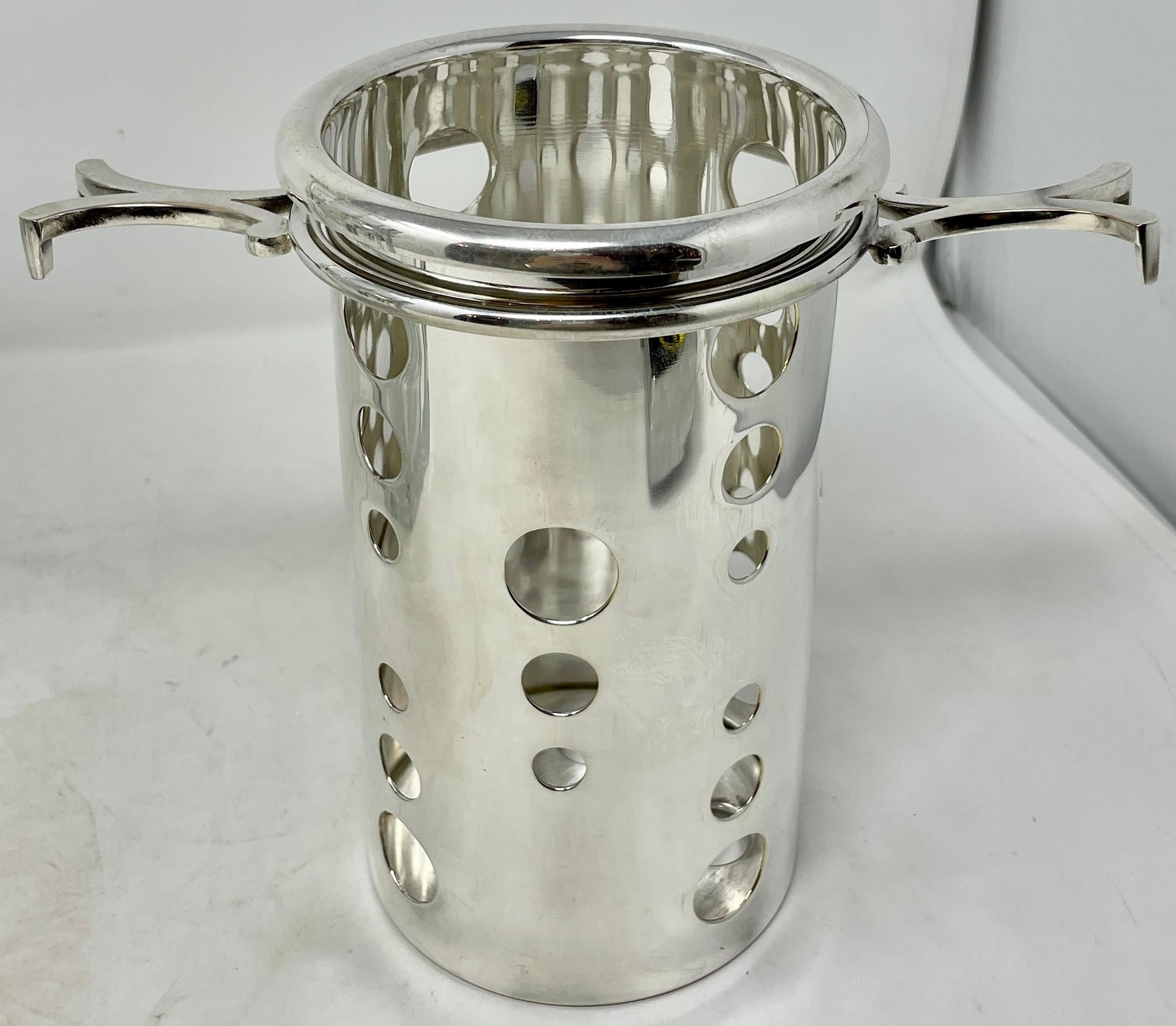 Seau à champagne Art déco français signé Baccarat, vers 1940 1