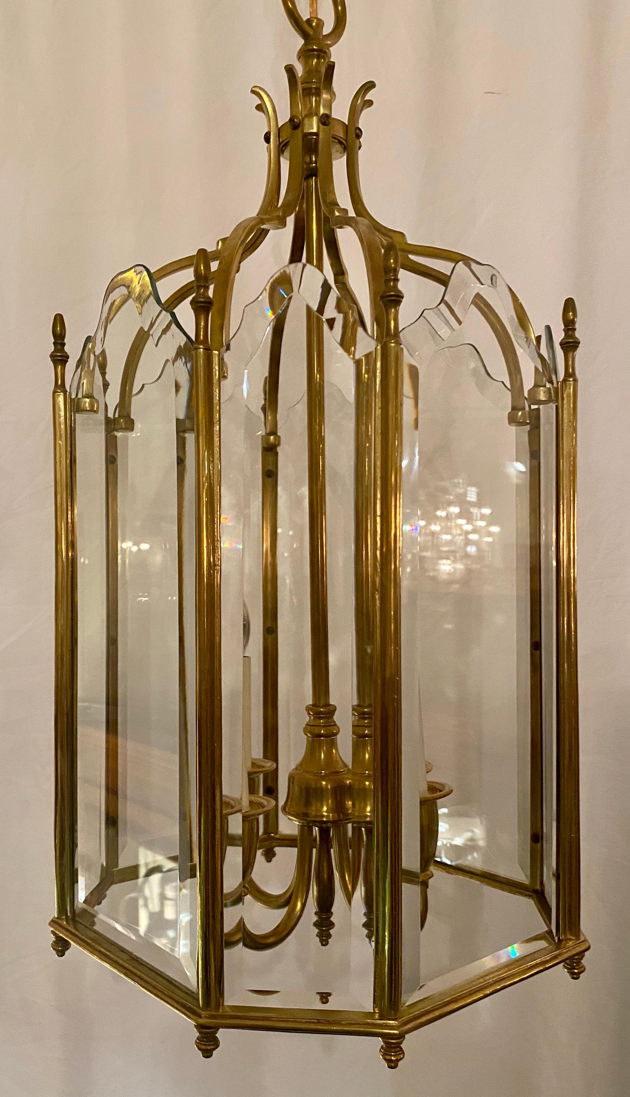 Lanterne française en bronze doré, vers 1950
LAN126.