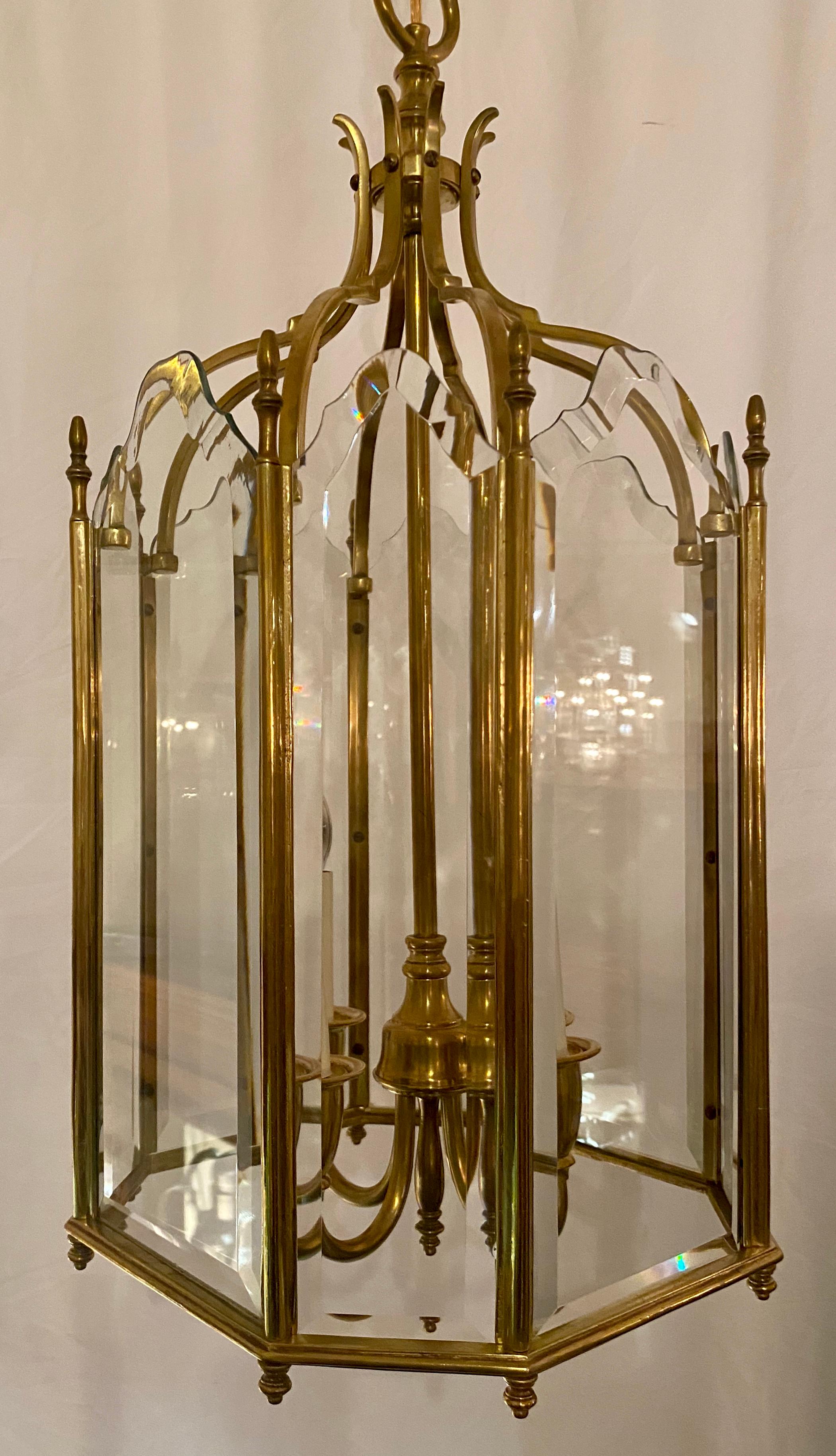 Estate French gold bronze lantern, circa 1950
LAN126.