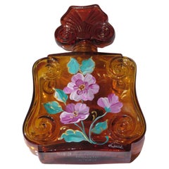 Flacon de parfum parisien en verre teinté peint à la main, édition limitée