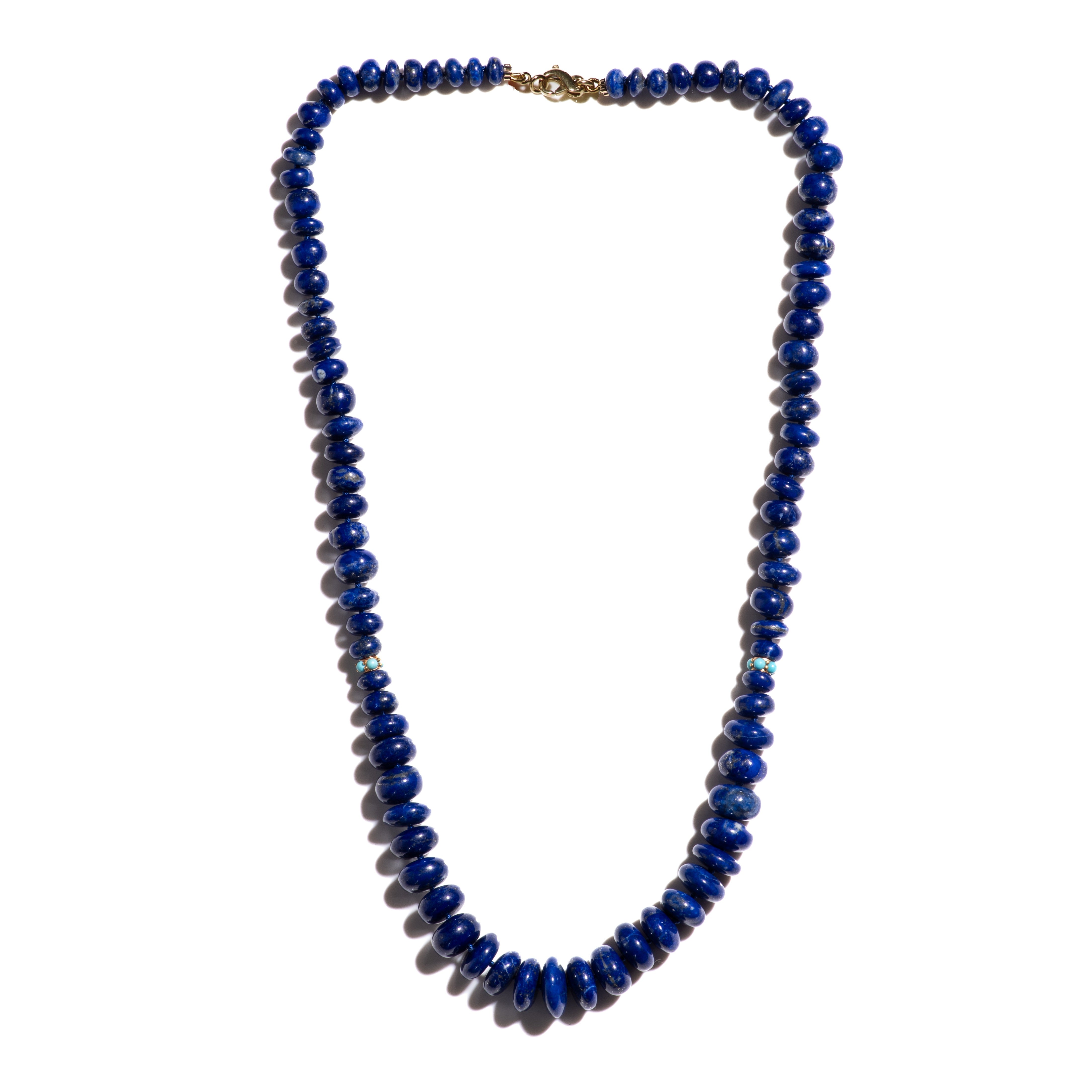 Collana Estate Genuine Sleeping Beauty in turchese e lapislazzuli in oro