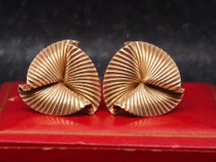 Estate George Schuler for Tiffany & Co. 14K Yellow Gold Earrings - VHK#699b