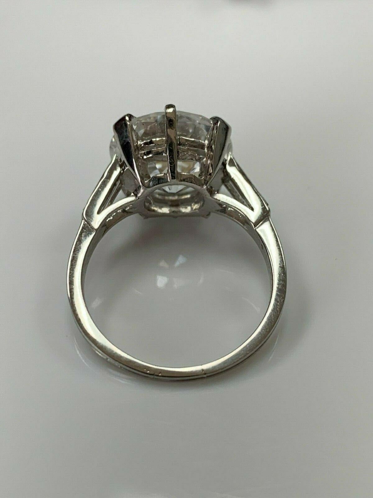 Estate GIA Certified Art Deco Boucheron 5.90 Carat Old European Cut Diamond Ring 5
