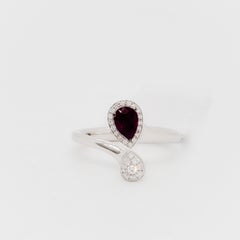 Estate Giorgio Visconti Ruby and Diamond Pendant Necklace