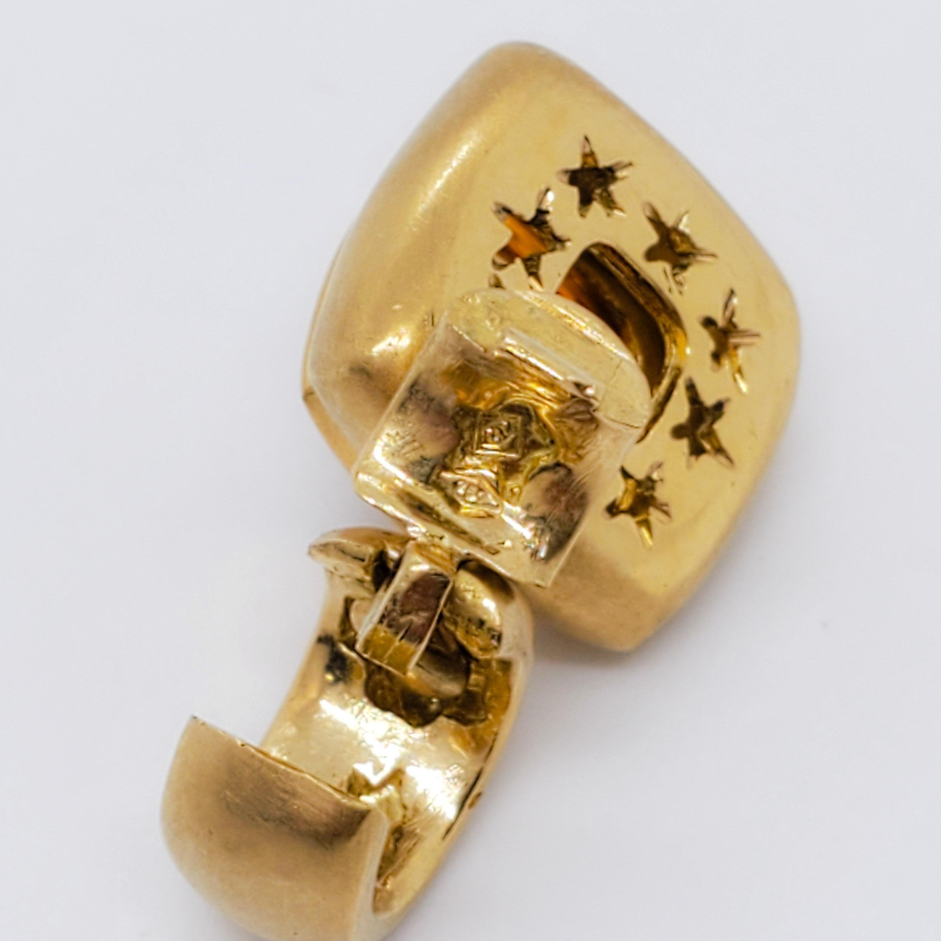 Estate H. Stern Citrine and Diamond Pendant in 18k Yellow Gold 2