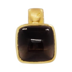 Estate H. Stern Smoky Quartz Pendant in 18k Yellow Gold