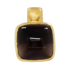Estate H. Stern Smoky Quartz Pendant in 18k Yellow Gold