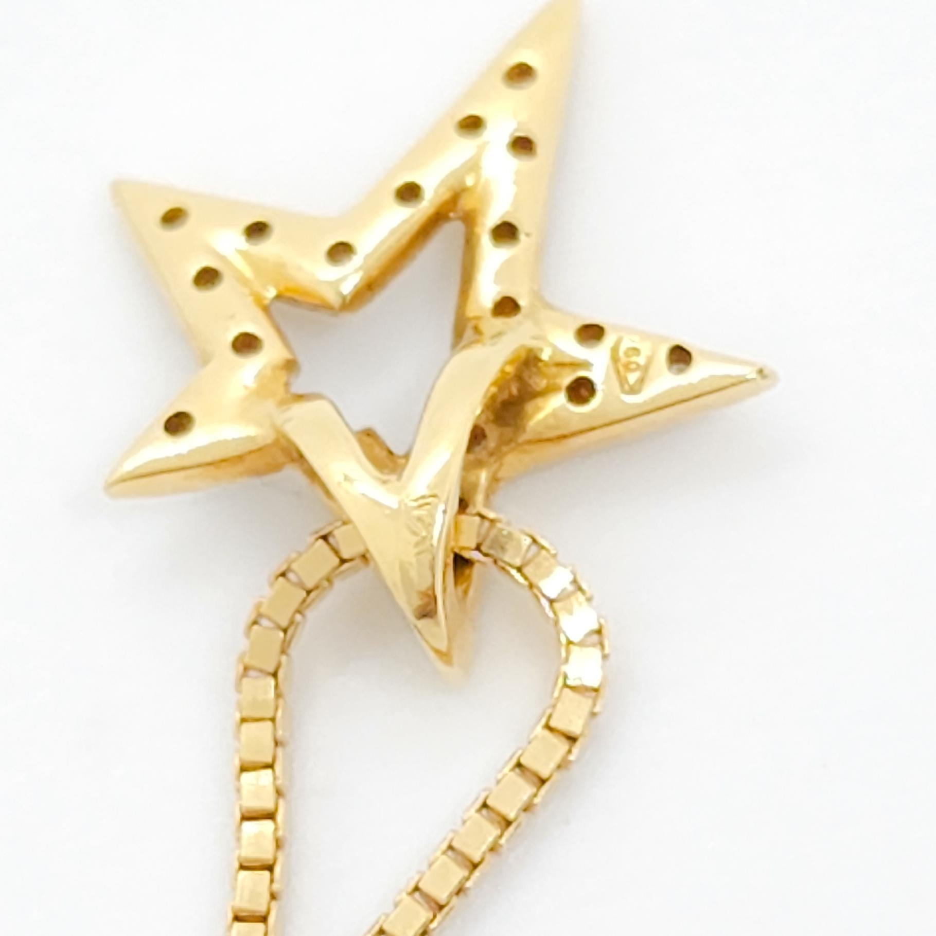 Bracelet étoile en or jaune 18 carats avec diamants blancs de H. Stern, ancienne propriété Excellent état - En vente à Los Angeles, CA