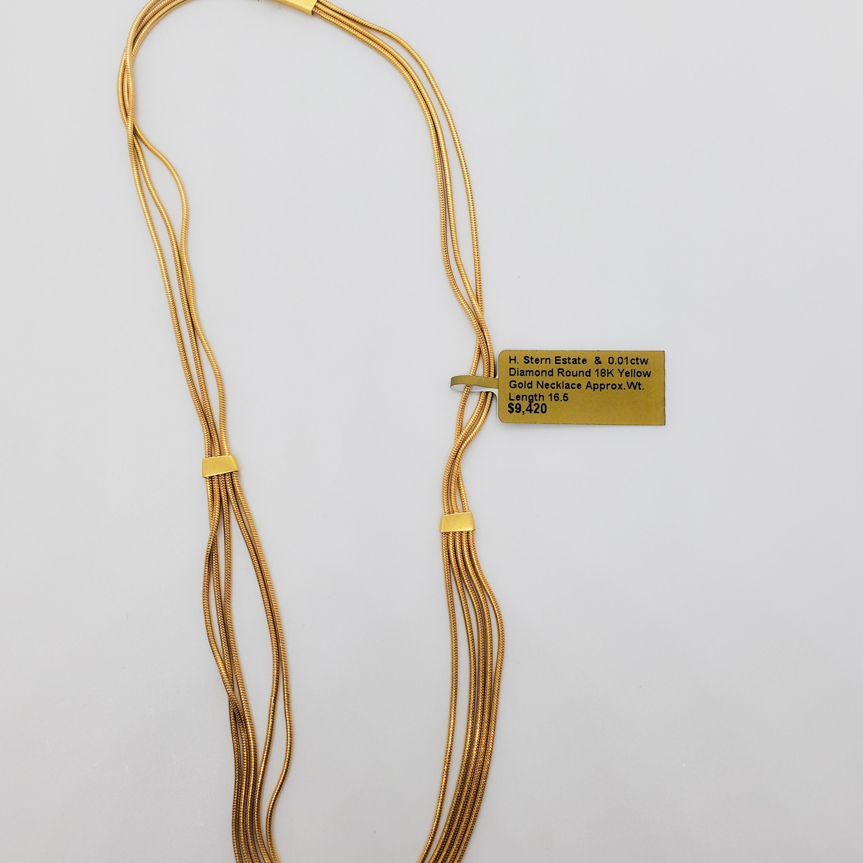 Estate H. Stern Yellow Gold Necklace in 18k 2