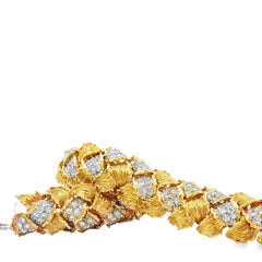 Hammerman Bros. Bracelet tressé en or 18 carats et diamants
