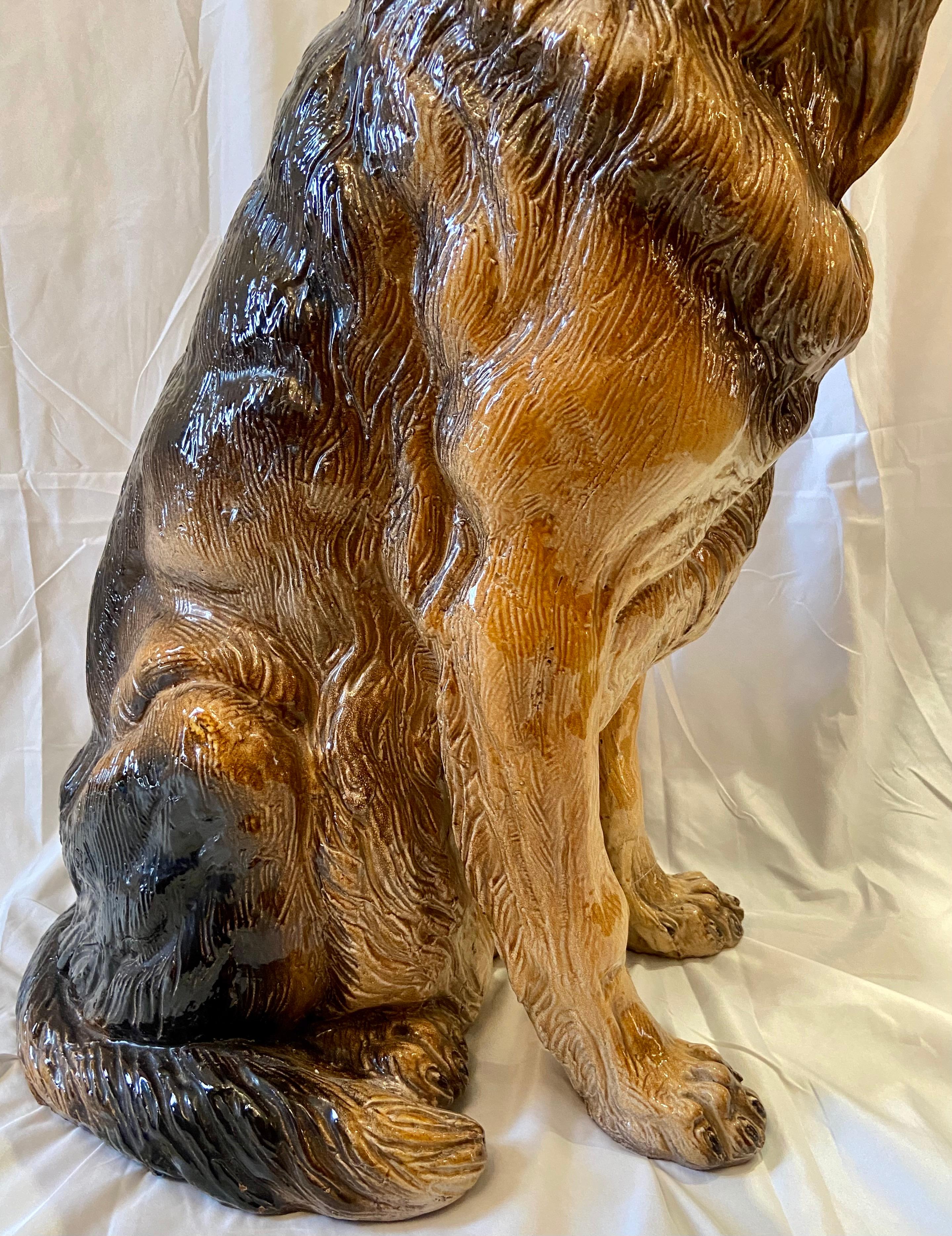 german shepard statue