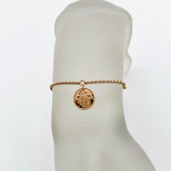 Estate Hermes Charm Bracelet in 18K Rose Gold