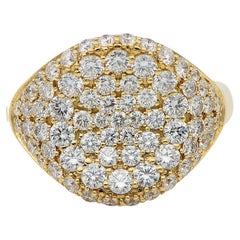 Estate High Quality Contemporary 2.0 Ct Diamond Signet ring