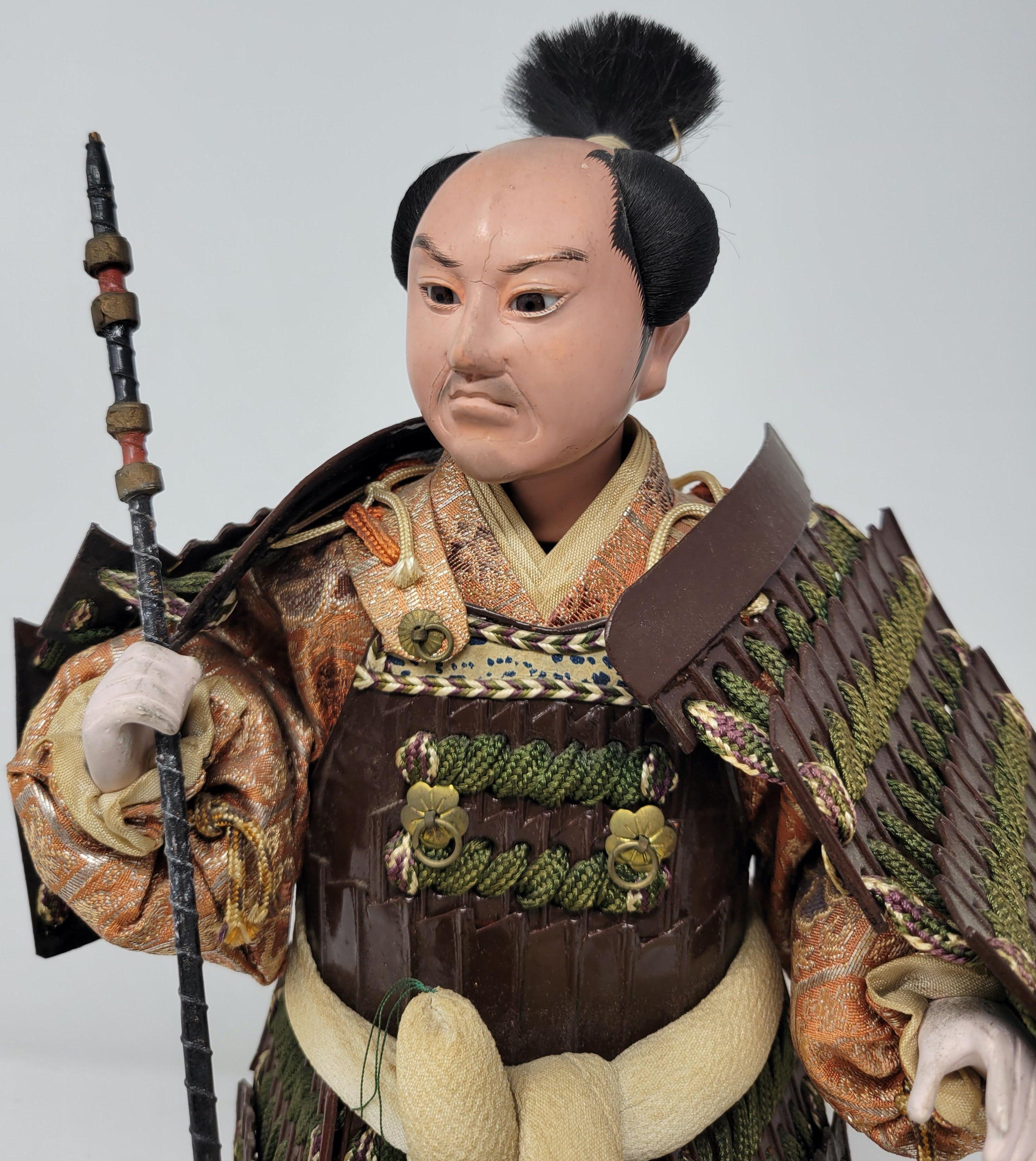 Estate Intricately Made Japanese Samurai Figure, Circa 1960. In Good Condition In New Orleans, LA