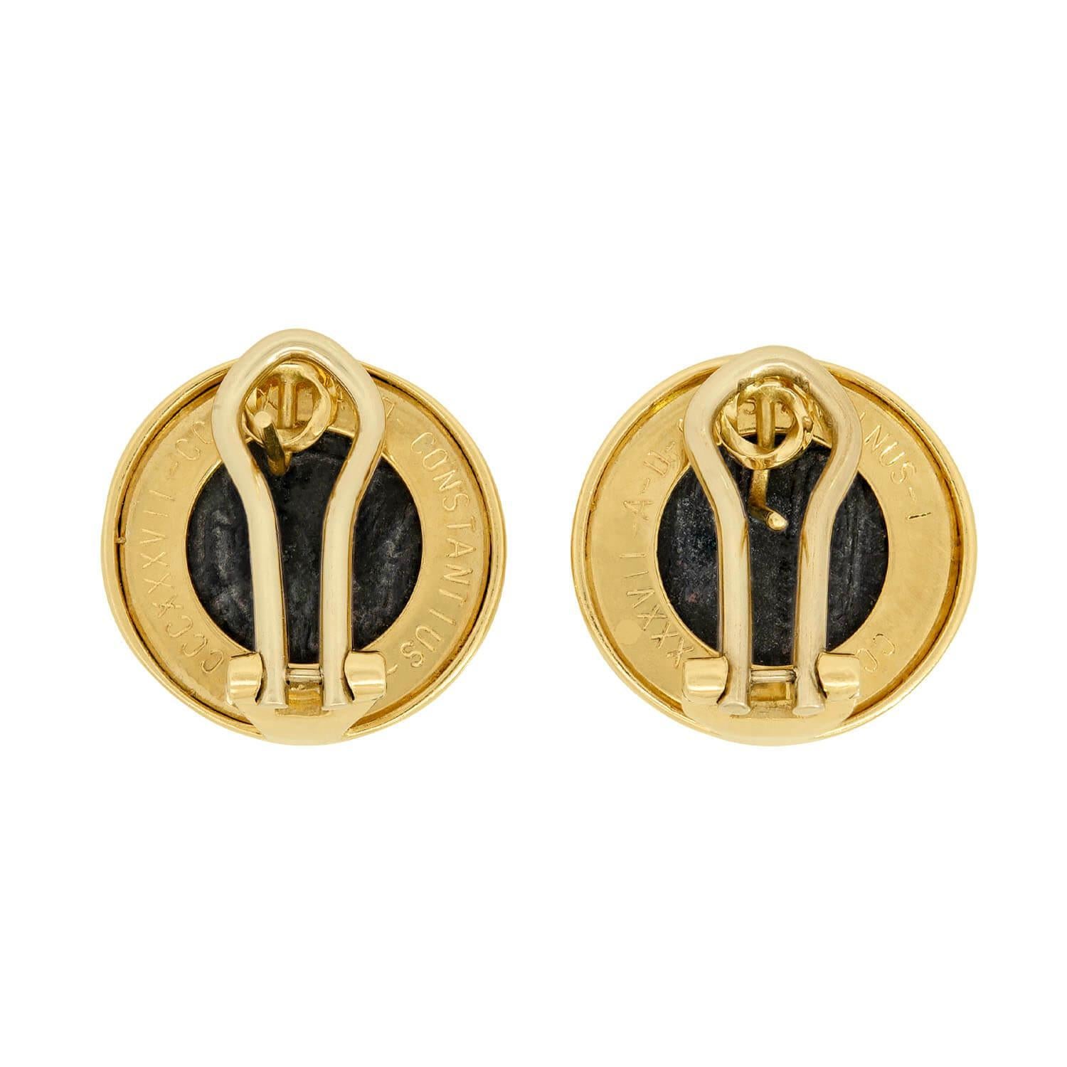 Pendientes de monedas romanas 
