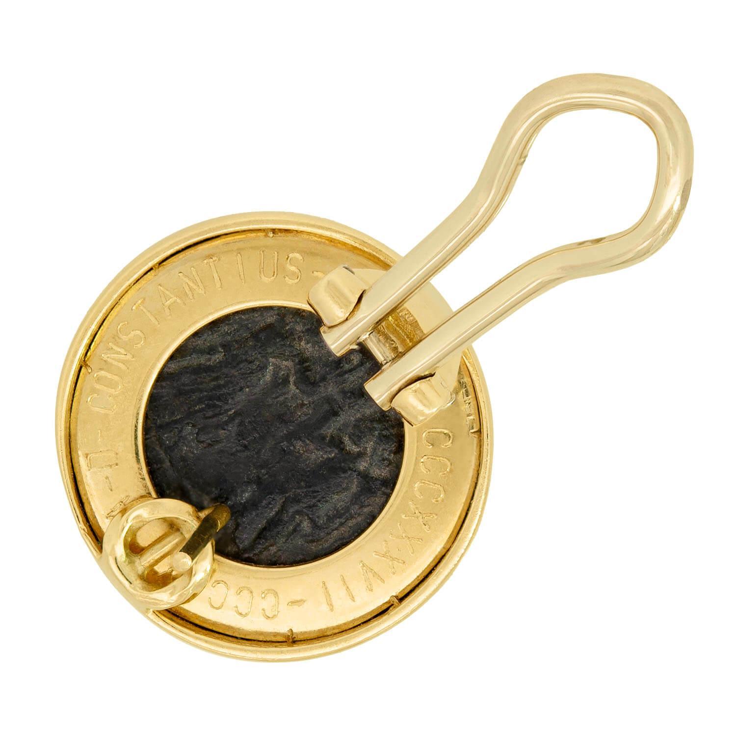 Femenino o masculino Pendientes de monedas romanas 
